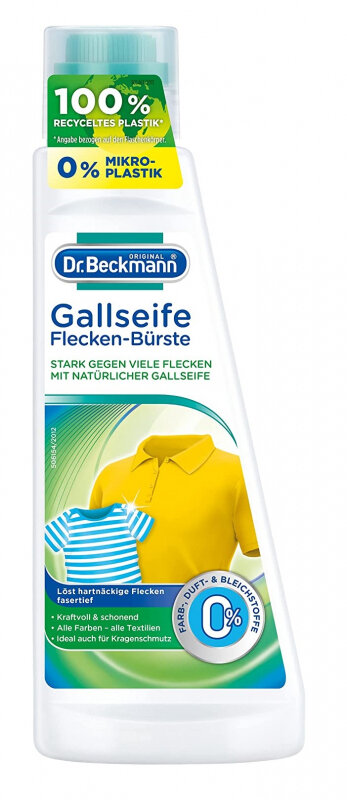 Пятновыводитель Dr.beckmann Dr. Beckmann (Доктор Бекманн) Pre-Wash Желчное мыло, с щеткой, 250 мл
