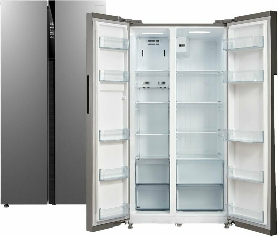 Холодильник Бирюса SBS 587 I (нерж. сталь) - фотография № 1