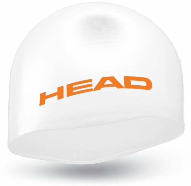 Шапочка для плавания стартовая HEAD SILICONE MOULDED, Цвет - белый; Материал - Силикон 100%