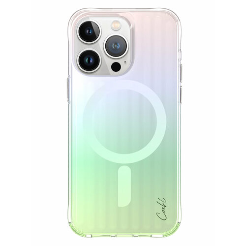 Uniq для iPhone 15 Pro чехол COEHL Linear Iridescent (MagSafe)