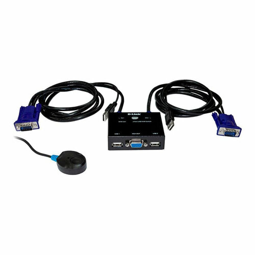 Модуль KVM-переключатель 2PORT KVM-221/C1A D-LINK (KVM-221/C1A) переключатель d link kvm 221 c1a 2х портовый kvm 221 c1a