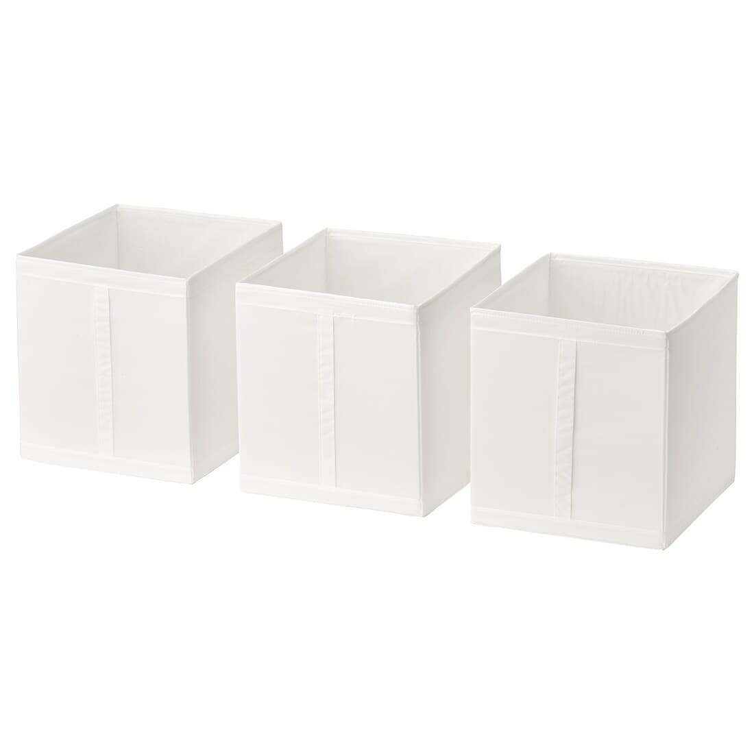 Набор коробок, белый, 31х55х33, скубб икеа, SKUBB IKEA - фотография № 1