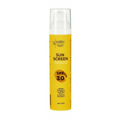 Солнцезащитный крем для лица и тела 100 мл Mi&ko Sun Screen SPF 30