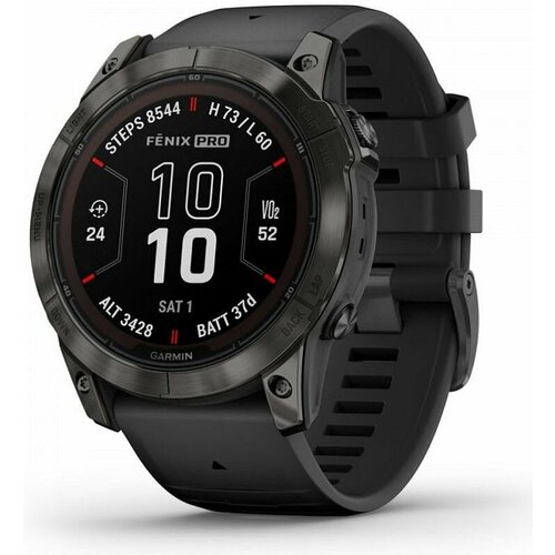 Спортивные часы Garmin Fenix 7X Pro Sapphire Solar угольно-серый 123662₽