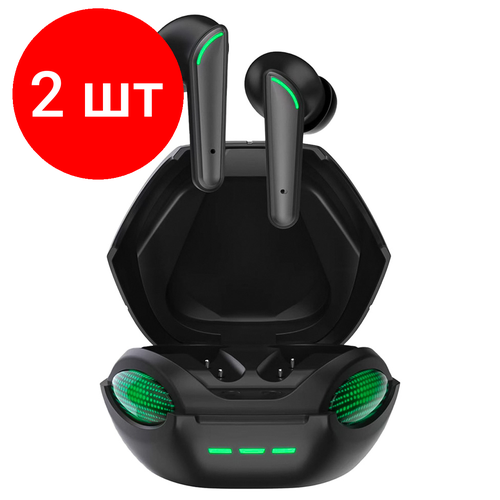 Комплект 2 шт Наушники с микрофоном беспроводные Smartbuy Taipan 2 Bluetooth 50 TWS сенс упр разъем Type-C черный 395700₽
