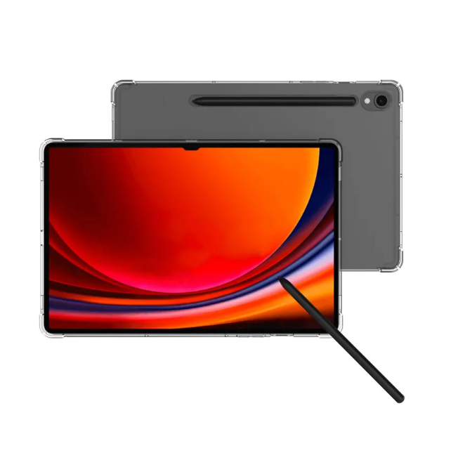 Чехол накладка противоударный для планшета Samsung Galaxy Tab S9, S9 FE (11") прозрачный
