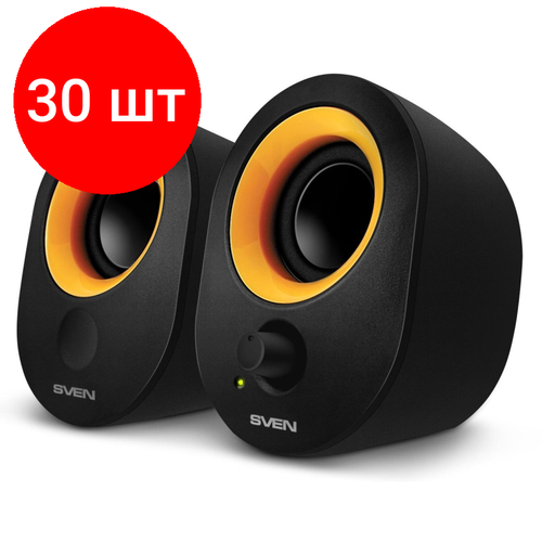 Комплект 30 штук Акустическая система 20 SVEN 316 черный USB мощность 2х2 ВтRMS 5103800₽