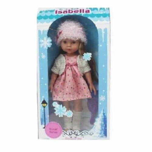 Кукла Времена года 30 см в розовом платье, белой кофте-болеро и розовой шапке - Abtoys [PT-01862] слон 30 см k8616 pt