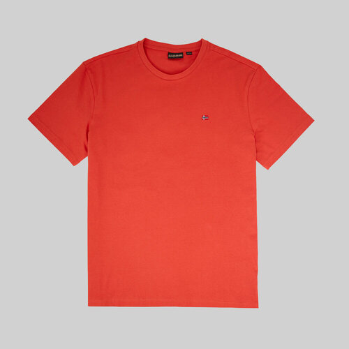 футболка napapijri salis хаки Футболка NAPAPIJRI NA4H8DR14, размер XL, оранжевый