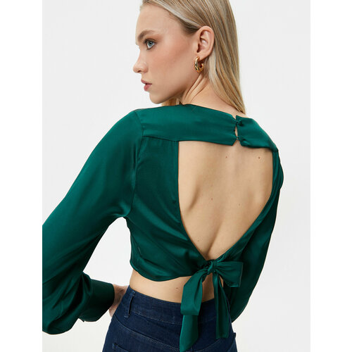 Блуза  KOTON, размер 34, зеленый