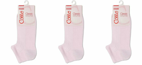 Носки Conte elegant, 3 пары, 3 уп., размер 23, розовый