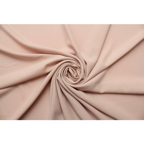 Ткань Креп-стрейч плательный цвета пудры, 230 г/пм, ш148см, 0,5 м ткань креп смесовый плательный