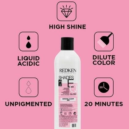 Redken Шейдс Икью Кристалл Клир- регулятор интенсивности цвета и блеска окрашенных волос 500 мл (Redken, ) - фото №6