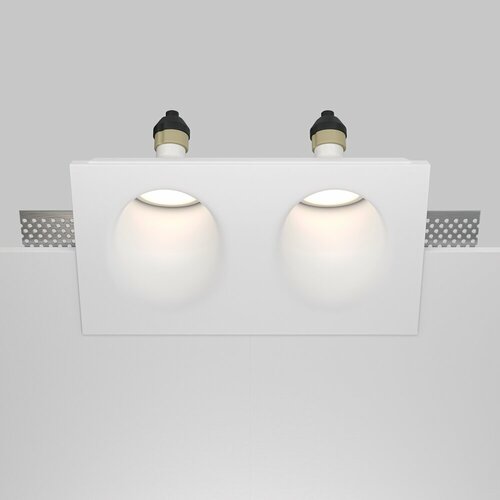 Встраиваемый светильник GU10 2x35Вт белый 2746₽