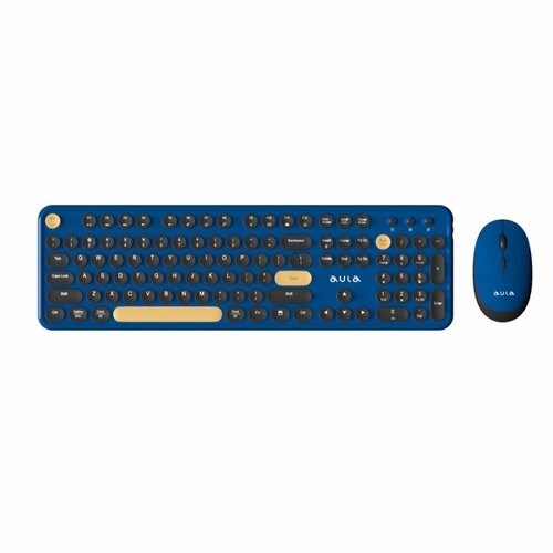 Клавиатура+Мышь игровая AULA AC306 Royal Blue-Black клавиатура беспроводная aula awk310 черный желтый 80002907