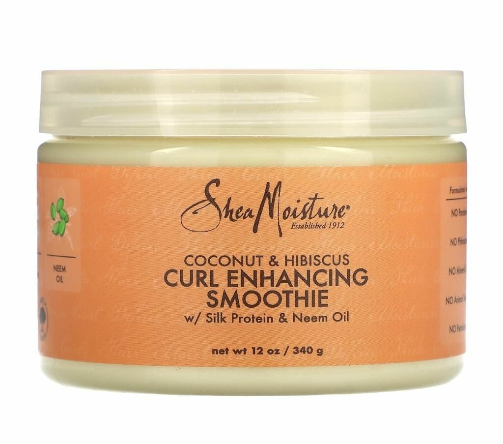 Shea Moisture, Curl Enhancing Smoothie, Смузи для локонов, Кокос и гибискус, 340гр.