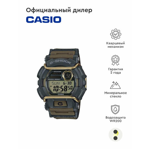 Наручные часы CASIO G-Shock GD-400-9E, черный, коричневый