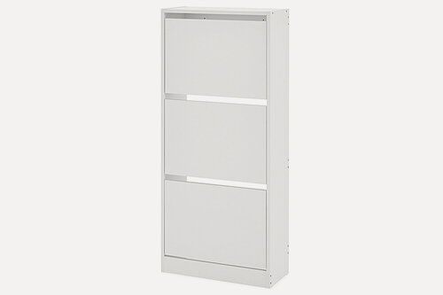 Изображение товара Обувница Hoff Соле-3, 51,8х122,1х22,3, цвет белый гладкий