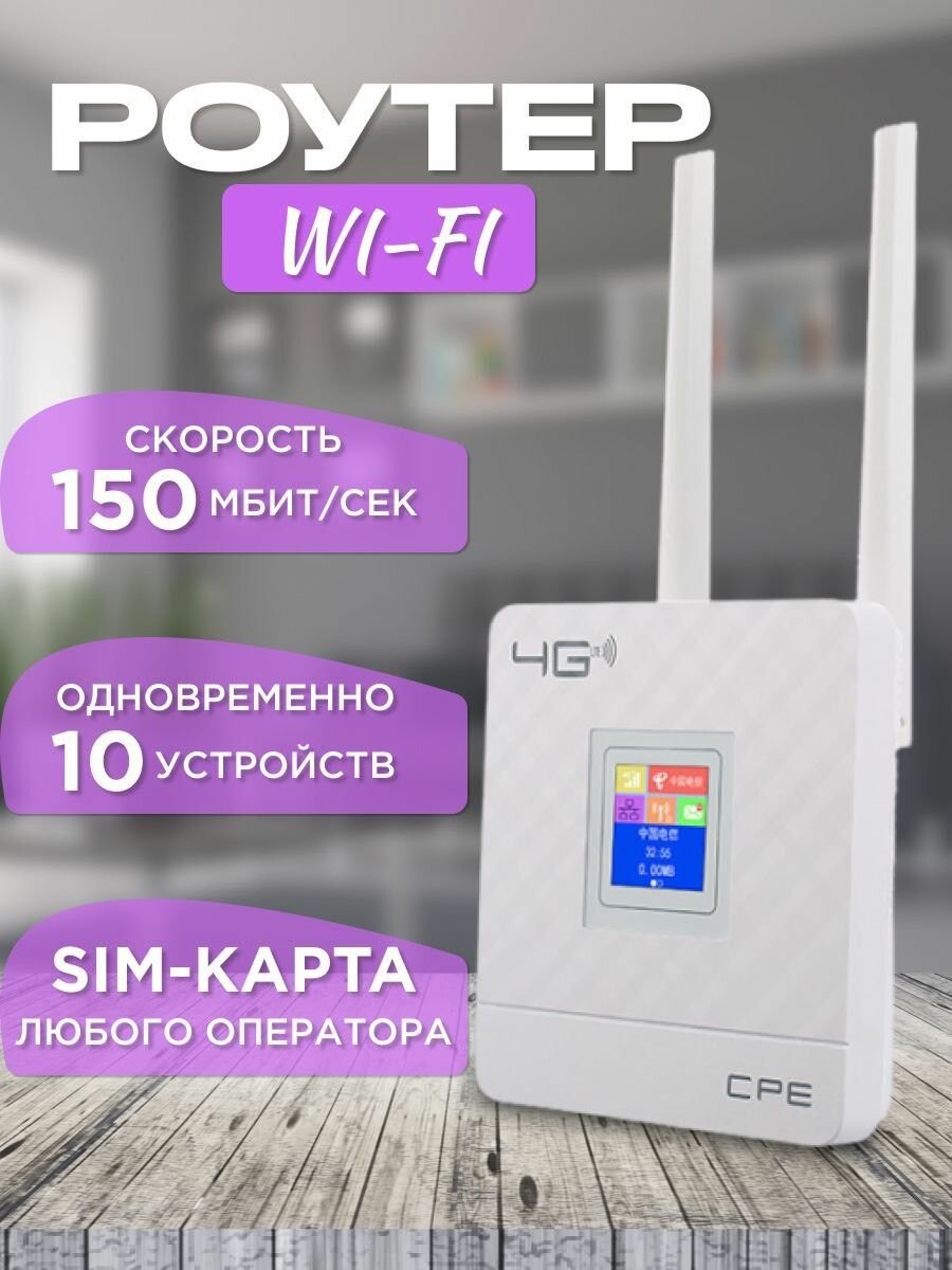Роутер WiFi с поддержкой SIM карт и USB модемом