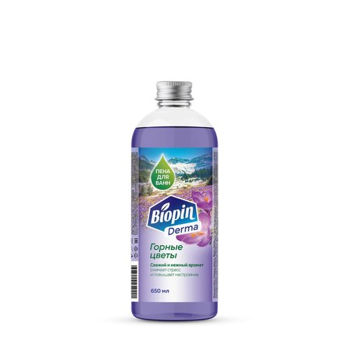 Пена для ванн Biopin Derma Горные цветы 650мл 377₽