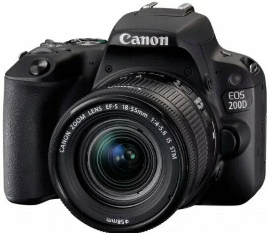 Фотоаппарат Canon Eos 200D kit EF-S 18-55mm is iii , черный