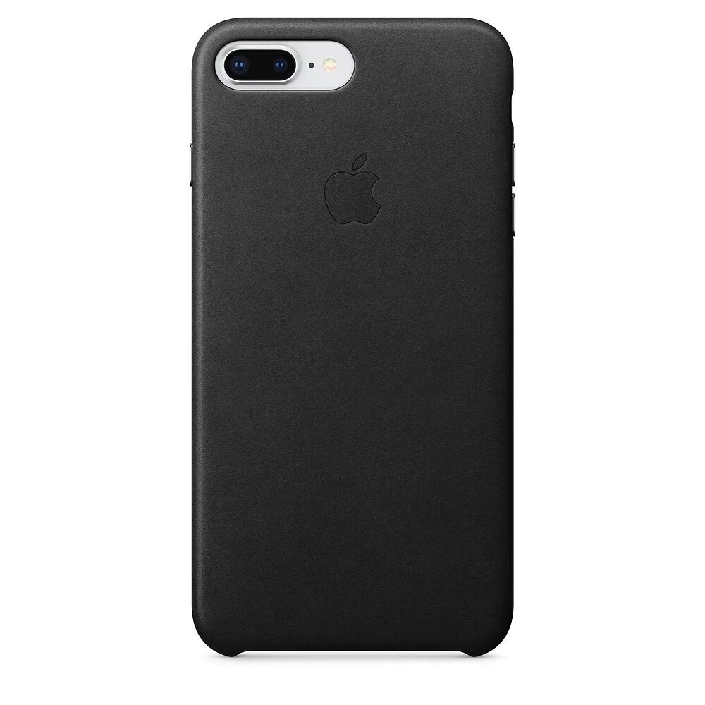 Чехол кожаный Apple iPhone 8 Plus Leather Case Black (Чёрный) MQHM2ZM/A