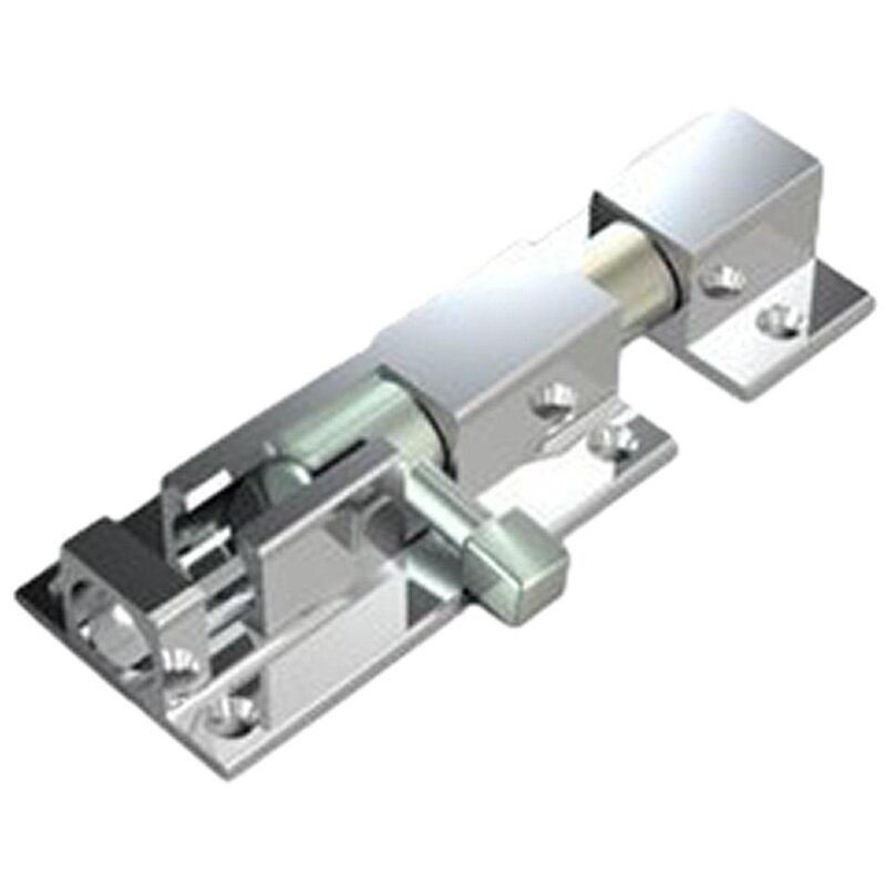 Шпингалет APECS "Апекс" DB-05-80-CR, накладной, для деревянных дверей, 80 мм, цвет Хром