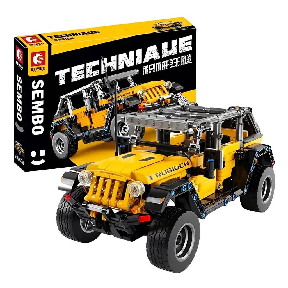 Конструктор Sembo Block 701608 "Jeep Wrangler", 601 деталь