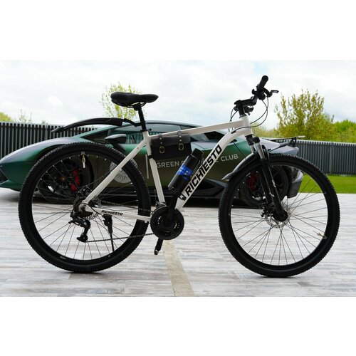 Велосипед 275 Richiesto алюминиевая рама 21 Горный ВзрослыйПодростковый Лёгкий белый 25900₽