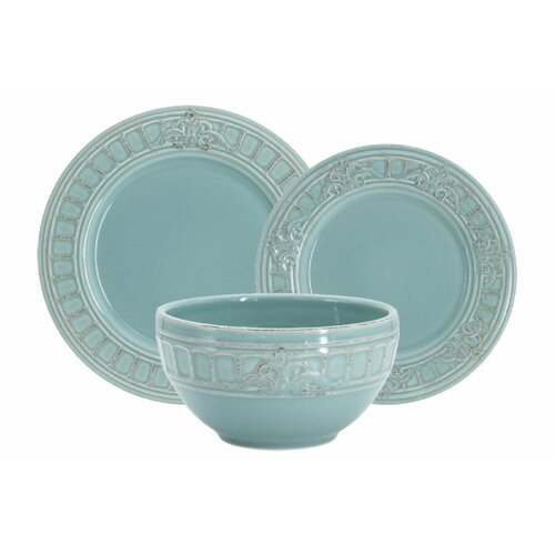 Набор обеденный Venice голубой 6 персон 18 предметов Matceramica 18590₽