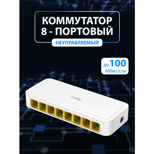 Неуправляемый коммутатор CUDY FS108D 798₽