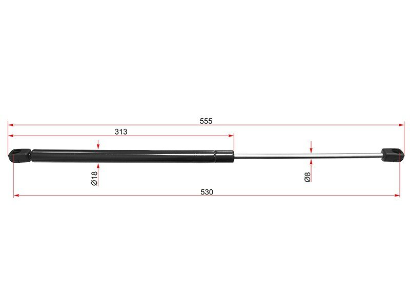 Амортизатор крышки багажника ASTRA G 98-05 (HBK) SAT ST-0132677