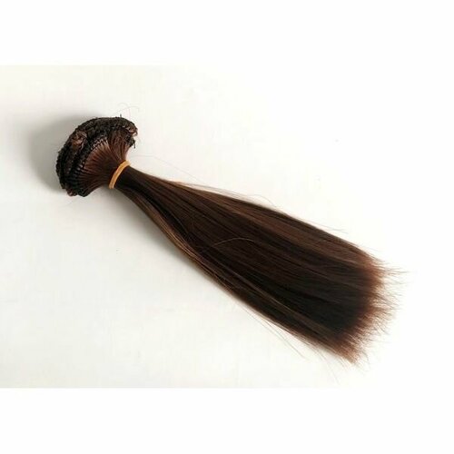 Трессы совушка "Элит", прямые, №17/HT-8В(6), коричневые