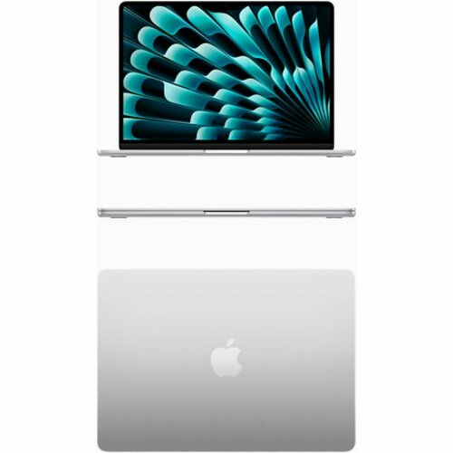 Apple MacBook Air M3 2024г 15153 дюймов Apple M3 8 CPU 10 GPU RAM 8 ГБ SSD 256 ГБ macOS MacBook Air M3 15 8256 Silver серебристый Английская раскладка клавиатуры 14499000₽
