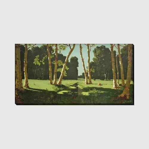Картина на холсте Берёзовая роща Куинджи Архип, 58*30 см
