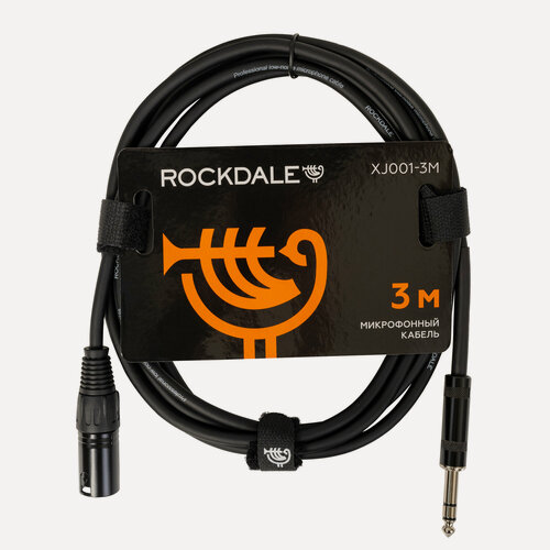 Изображение товара Микрофонный кабель XLR x jack ROCKDALE XJ001-3M (длина 3 метра)