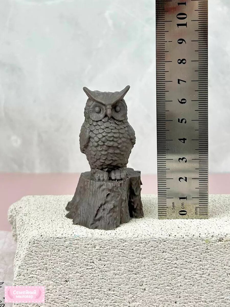Силиконовая форма / молд для рукоделия Сова на пне — фото 1