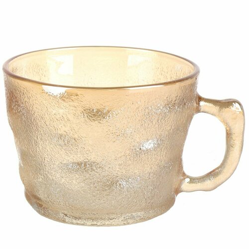 Кружка стеклянная 400 мл Frost Amber, бежевый, для СВЧ