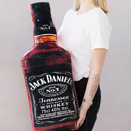 Декоративная подушка в виде бутылки 70 х 30 см. (разные дизайны)