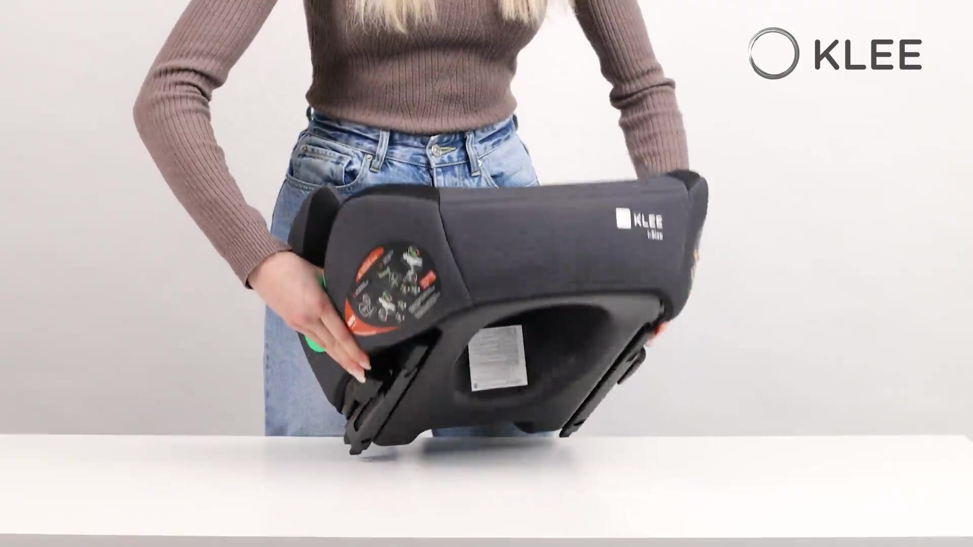 KLEE Berg I-Size бустер с ISOFIX Denim Blue — фото 1