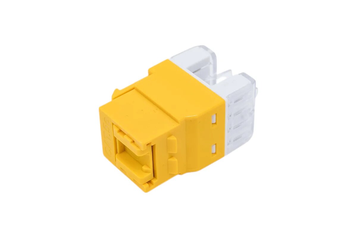 Модуль Keystone, RJ45, кат.5E, UTP, 180 градусов, со встроенной шторкой, зеленый (LAN-OK45U5E/180P-GN) LANMASTER - фото №20