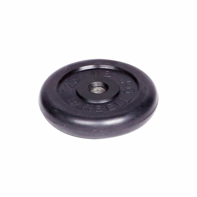 Блины для штанги и гантелей MB Barbell 1,25 кг 31 мм, стальная втулка, черный — фото 1