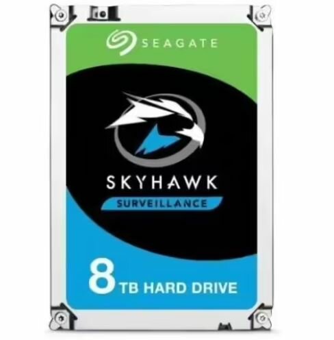 Жесткий диск Seagate SkyHawk 8 ТБ для видеонаблюдения, кэш-память 256 МБ, SATA 6,0 Гбит/с, внутренний жесткий диск 3,5 дюйма ST8000VX0022