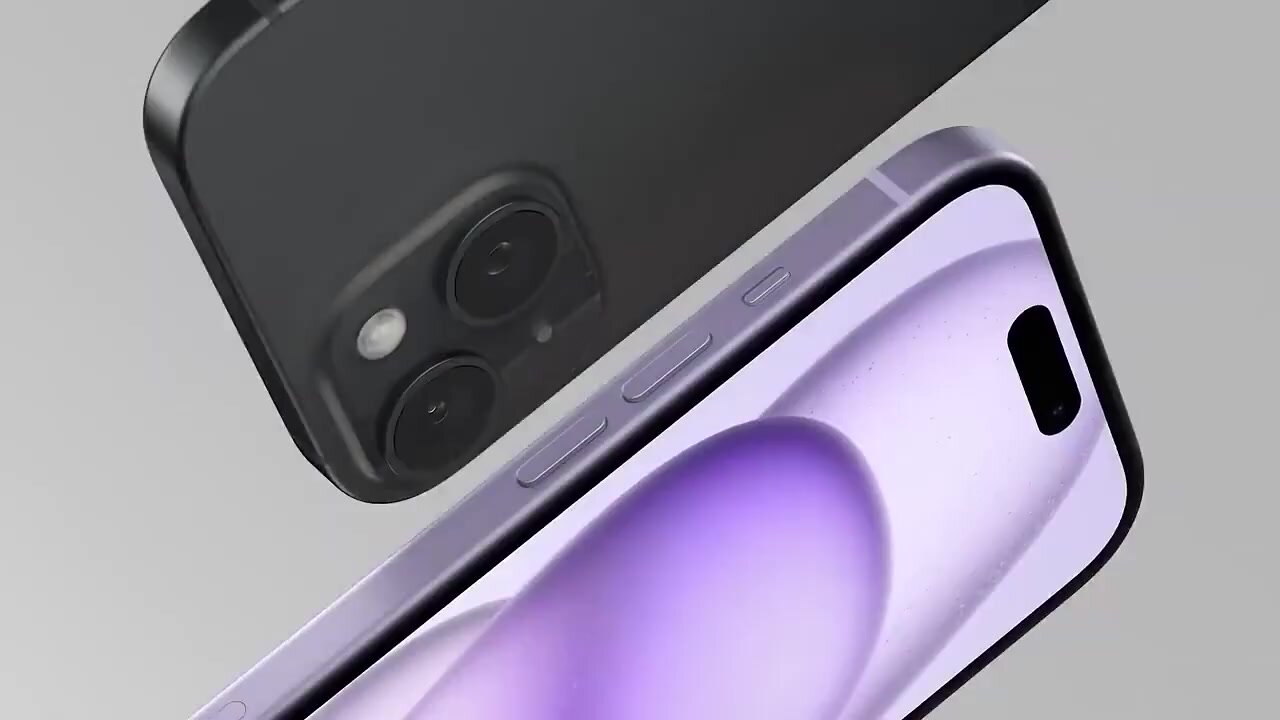 Смартфон Apple iPhone 15 256 ГБ nano SIM + eSIM, Blue / Синий, без RuStore — фото 1