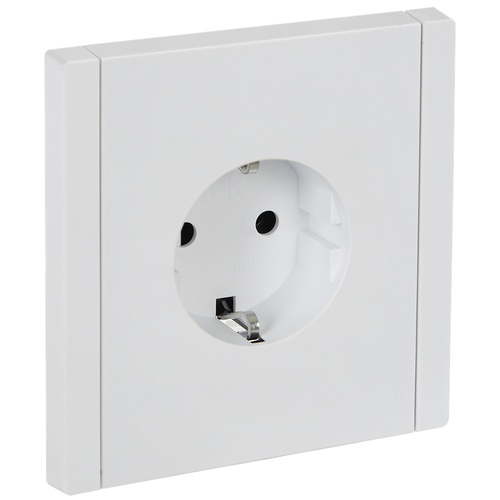Розетка силовая штепсельная IEK / ИЭК FORTE&PIANO FP216, одноместная 16А 250В IP20, белая, с заземлением без шторок, с винтовым креплением, FP-R11-16-K01