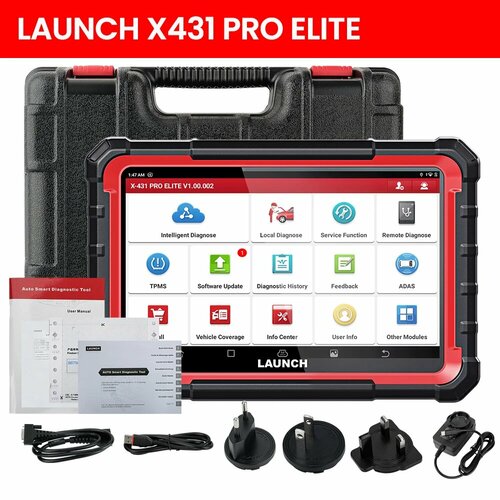 фото Launch x431 pro elite автомобильные диагностические инструменты can fd doip все системы 31+ сброс активный тест кодирование эбу автоматический сканер obd obd2, x431 pro elite, eu ru uk version