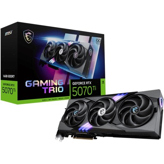 Видеокарта Msi GeForce RTX 5070 Ti GAMING TRIO OC PLUS 16G