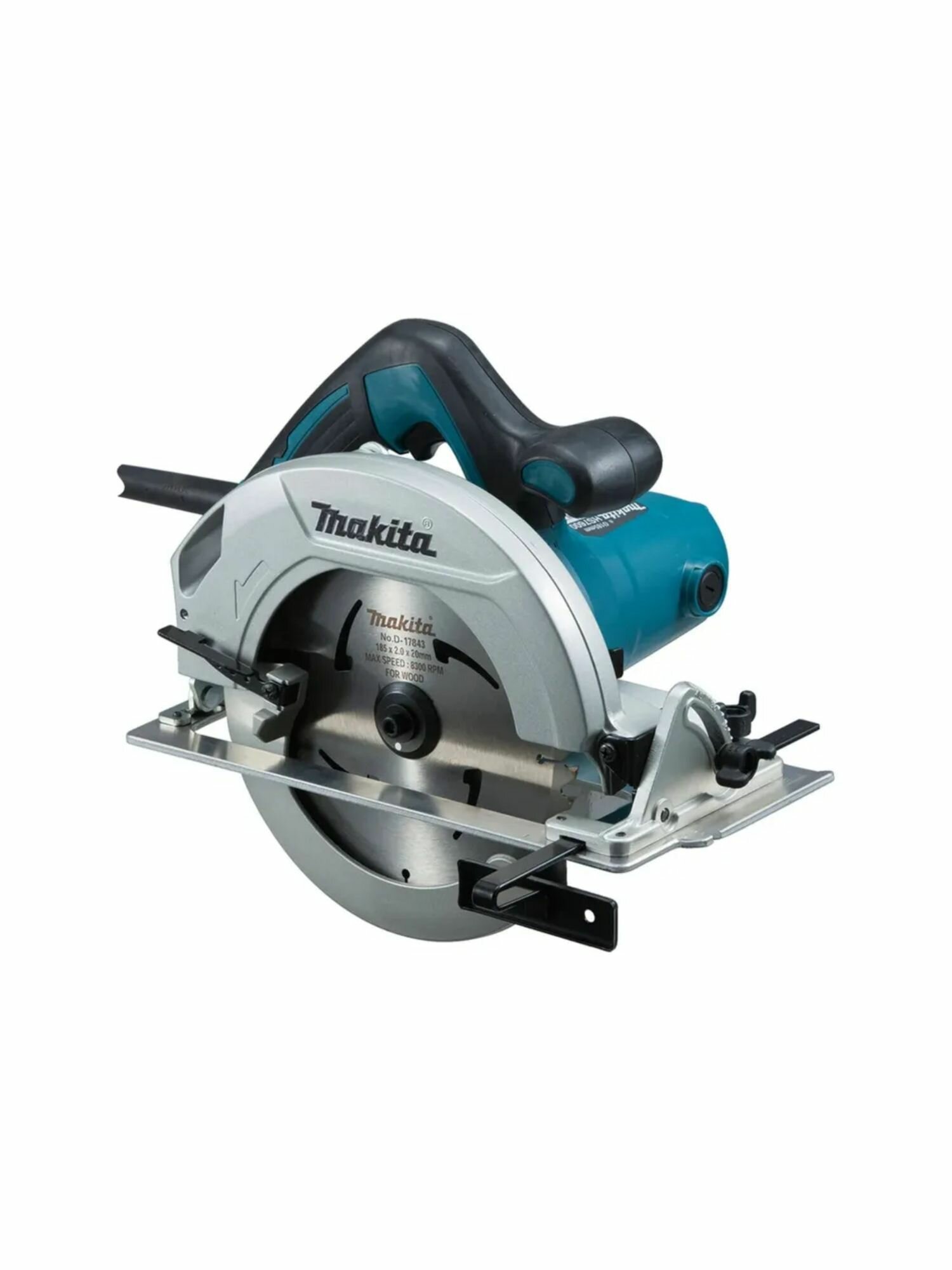 Пила дисковая Makita HS7600 (1200Вт,5200об/мин,190/185х30мм, рез 64мм, стальное основание)