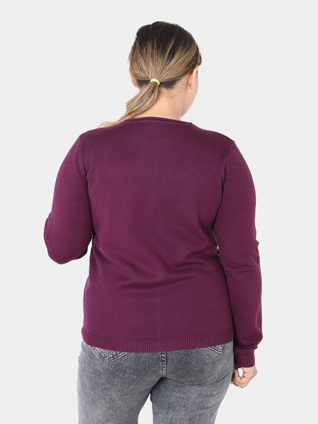 Свитер размер One Size, , бордовый — фото 1