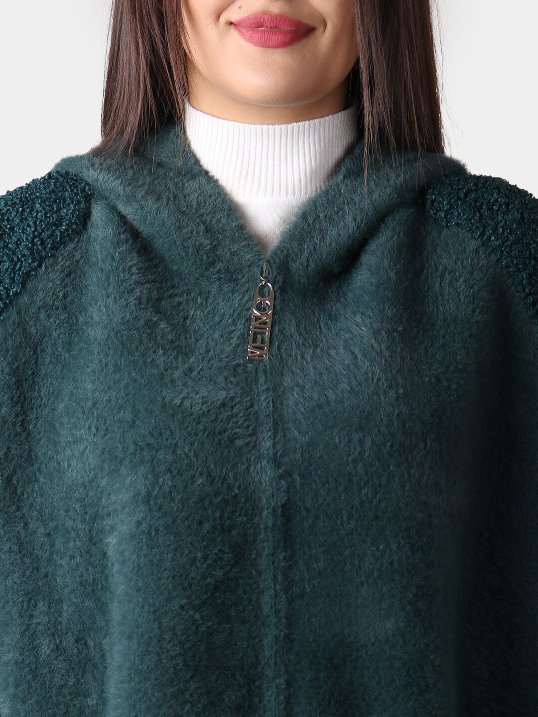 Пальто, размер One Size, темно-зеленый — фото 1